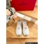 Valentino The Bold Edition Vlogo Grainy Calfskin Espadrilles White 2024