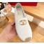 Valentino The Bold Edition Vlogo Grainy Calfskin Espadrilles White 2024