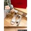 Valentino Grainy Calfskin Rockstud Flatform Espadrilles Sandals White