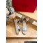 Valentino Grainy Calfskin Rockstud Flatform Espadrilles Sandals Silver