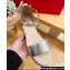 Valentino Grainy Calfskin Rockstud Flatform Espadrilles Sandals Silver