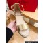 Valentino Grainy Calfskin Rockstud Flatform Espadrilles Sandals Gold