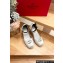 Valentino The Bold Edition Vlogo Grainy Calfskin Wedge Espadrilles White 2024