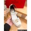Valentino The Bold Edition Vlogo Grainy Calfskin Wedge Espadrilles White 2024