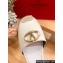 Valentino The Bold Edition Vlogo Grainy Calfskin Wedge Espadrilles White 2024