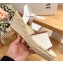 Loewe anagram Canvas Wedge Espadrilles Sandals Beige 2024