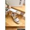Loewe anagram Canvas Wedge Espadrilles Sandals Beige 2024