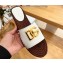 Dolce & Gabbana Nappa leather espadrille sliders White with DG logo 2024
