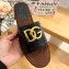 Dolce & Gabbana Nappa leather espadrille sliders Black with DG logo 2024