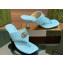 Gucci Heel 5.5cm Women's Double G thong slide sandals 776995 Light Blue 2024