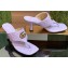 Gucci Heel 5.5cm Women's Double G thong slide sandals 776995 Lilac 2024
