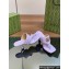 Gucci Heel 5.5cm Women's Double G thong slide sandals 776995 Lilac 2024