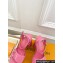 Louis Vuitton Heel 12cm Platform 3.5 Shake Sandals Patent calf leather Pink 2024