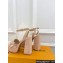 Louis Vuitton Heel 12cm Platform 3.5 Shake Sandals Patent calf leather Nude 2024