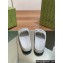 Gucci Women/Men Interlocking G slide sandals 770801 in textured rubber Gray 2024