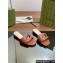 Gucci Women's Interlocking G cut-out slide sandals 694451 Brown 2024