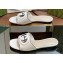 Gucci Women's Interlocking G cut-out slide sandals 694451 White 2024
