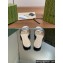 Gucci Women's Interlocking G cut-out slide sandals 694451 Silver 2024