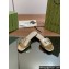 Gucci Women's Interlocking G cut-out slide sandals 694451 Gold 2024