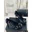 Chanel Heel 10.5cm Platform 2cm Pumps Black/Crystals CC Logo 2024
