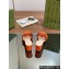 Gucci Heel 5.5cm Women's Interlocking G cut-out slide sandals 782413 Orange 2024