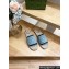 Gucci Women/Men slide espadrille 777366 in GG Denim Light Blue 2024
