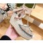 Gucci Women's GG matelassé platform espadrille 621240 GG canvas Beige/Black 2024