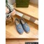 Gucci Women's GG matelassé espadrille 621239 GG Denim Light Blue 2024