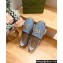 Gucci Women's GG matelassé espadrille 621239 GG Denim Light Blue 2024