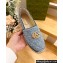 Gucci Women's GG matelassé espadrille 621239 GG Denim Light Blue 2024