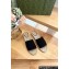 Gucci Women's slide espadrille with GG crystals 772146 in Denim Black 2024
