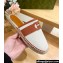 Gucci Women/Men Interlocking G slide espadrille 777366 in Canvas White 2024