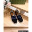 Gucci Women/Men Interlocking G espadrille 777365 in Canvas Black 2024
