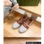 Gucci Women/Men Interlocking G espadrille 777365 in Canvas White 2024