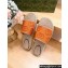 Gucci Women's Interlocking G espadrille sandals 771786 in Canvas Brown 2024