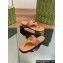 Gucci Women's Double G thong slide sandals 776948 Brown 2024