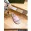 Gucci Women's Interlocking G espadrille sandals 771786 in Canvas Pink 2024