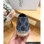Celine Les Espadrilles In Triomphe Stamped Denim Blue 2024