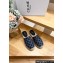 Celine Les Espadrilles Mules In Triomphe Stamped Denim Blue 2024