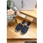 Celine Les Espadrilles Mules In Triomphe Stamped Denim Blue 2024