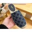 Celine Les Espadrilles Mules In Triomphe Stamped Denim Blue 2024