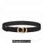 Dior Width 3cm C'est Belt in Smooth Calfskin Black/Gold 2024