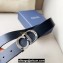 Dior Width 3cm C'est Belt in Smooth Calfskin Black/Silver 2024