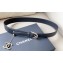Chanel Metal CC Logo calfskin belt Black/Gold 2024