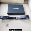 Chanel Metal CC Logo calfskin belt Black/Silver 2024