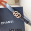 Chanel Width 2cm calfskin belt Black with Crystal and Pearl CC Logo Buckle 2024