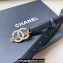 Chanel Width 2cm calfskin belt Black with Crystal and Pearl CC Logo Buckle 2024