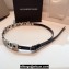 Alexander Wang Width 1.5cm Metal Letters Belt Black/Silver