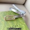Gucci Width 2cm Thin belt Silver/Gold with crystal Double G buckle 751553 2024