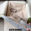 Gucci Width 2cm Thin belt Silver/Gold with crystal Double G buckle 751553 2024